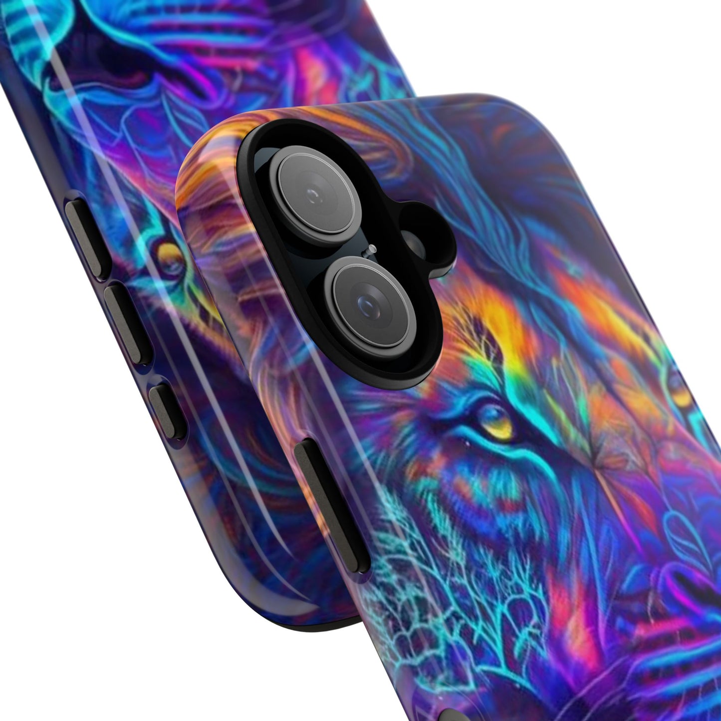 Lion Neon Color | Iphone 16 Pro Max | IPhone Tough Cases