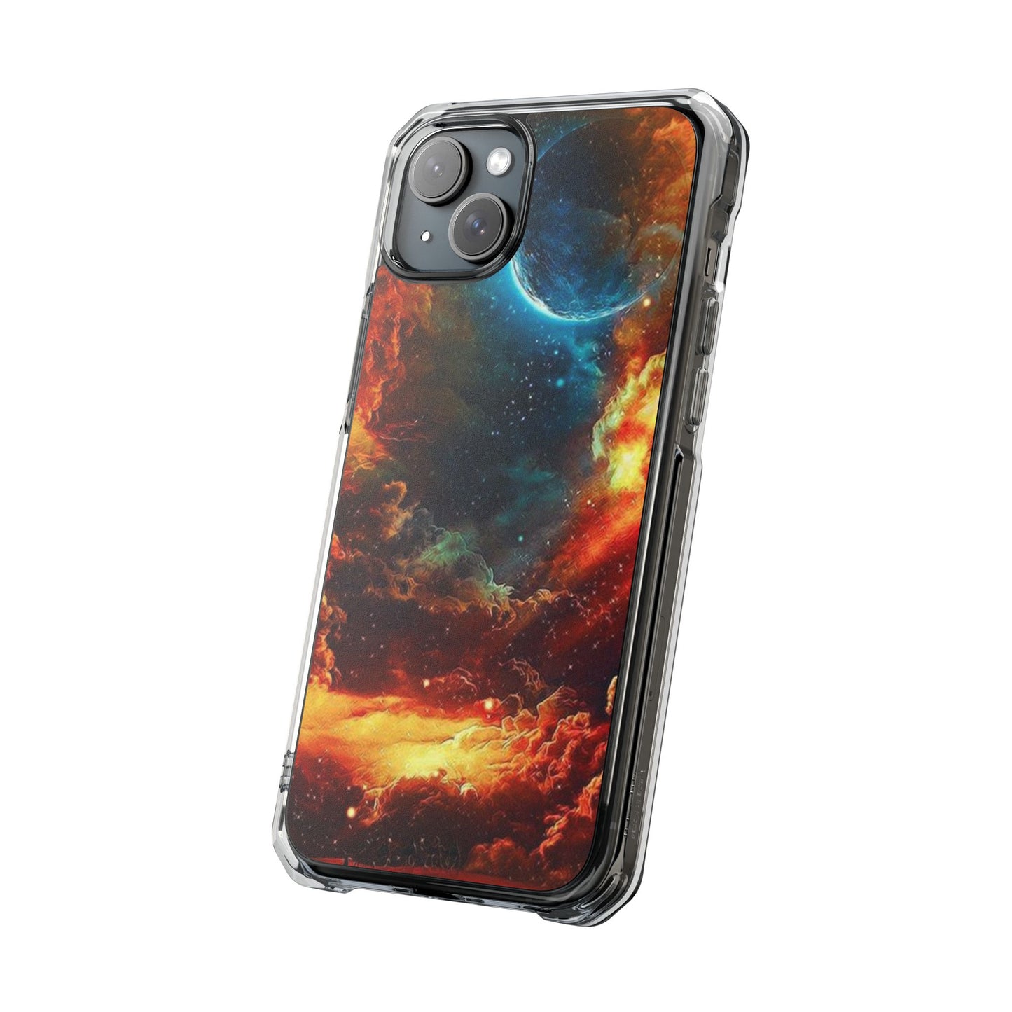 Space Clouds | Iphone 16 Pro Max | Magnetic Clear Impact Cases