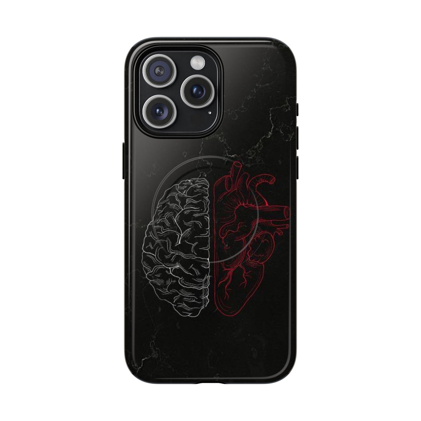 Heart And Brain | Iphone 16 Pro Max | Tough Magnetic MagSafe Case