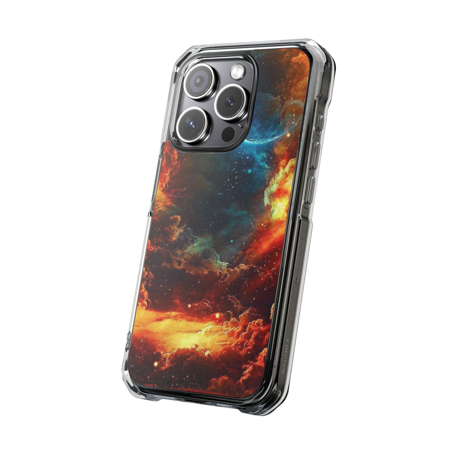 Space Clouds | Iphone 16 Pro Max | Magnetic Clear Impact Cases