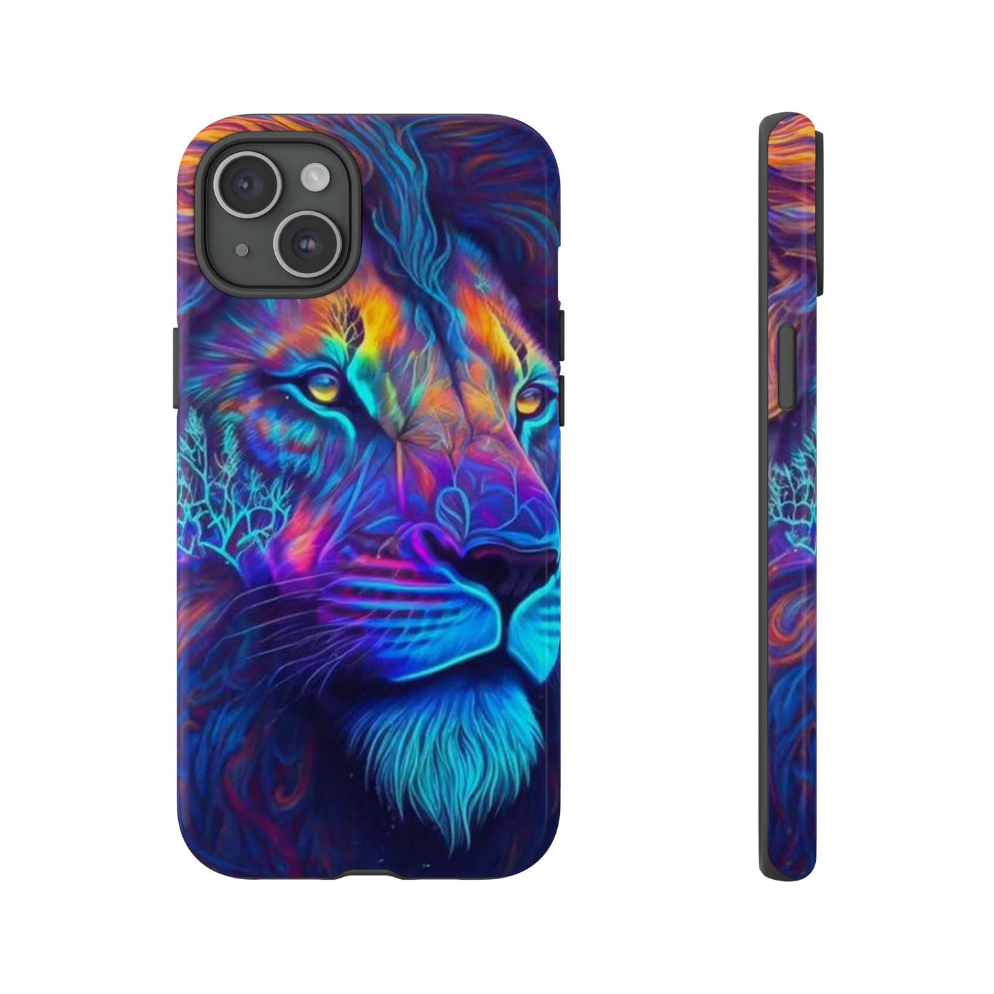 Lion Neon Color | Iphone 16 Pro Max | IPhone Tough Cases