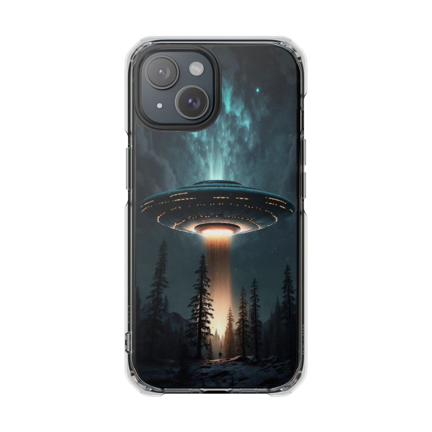 UFO flying | Iphone 16 Pro Max | Magnetic Clear Impact Cases