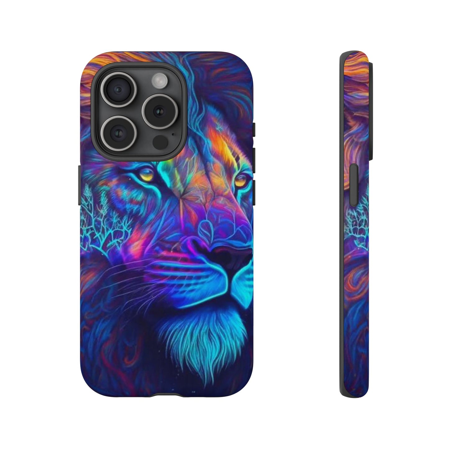 Lion Neon Color | Iphone 16 Pro Max | IPhone Tough Cases