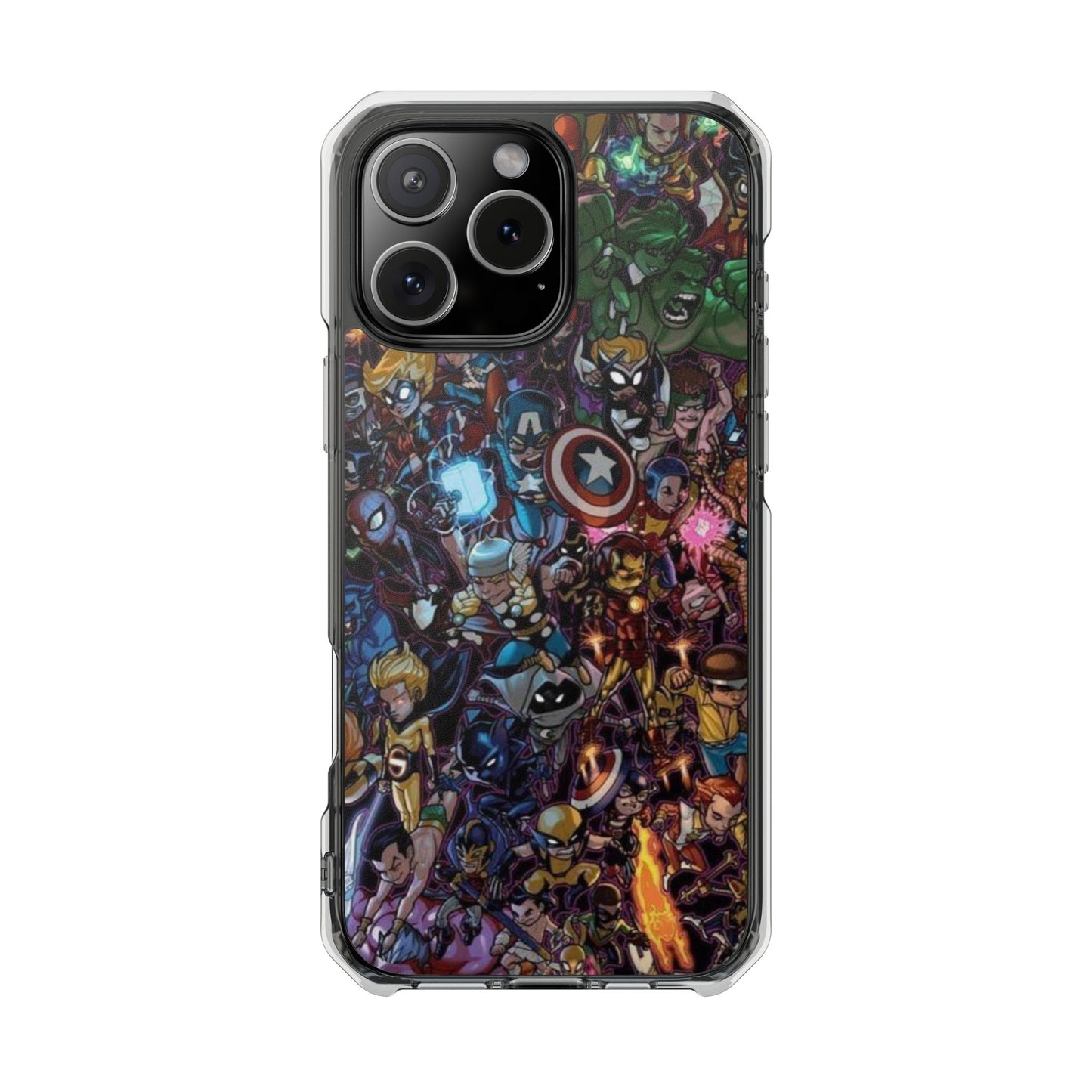 Marvel Heroes | Iphone 16 Pro Max | Magnetic Clear Impact Cases