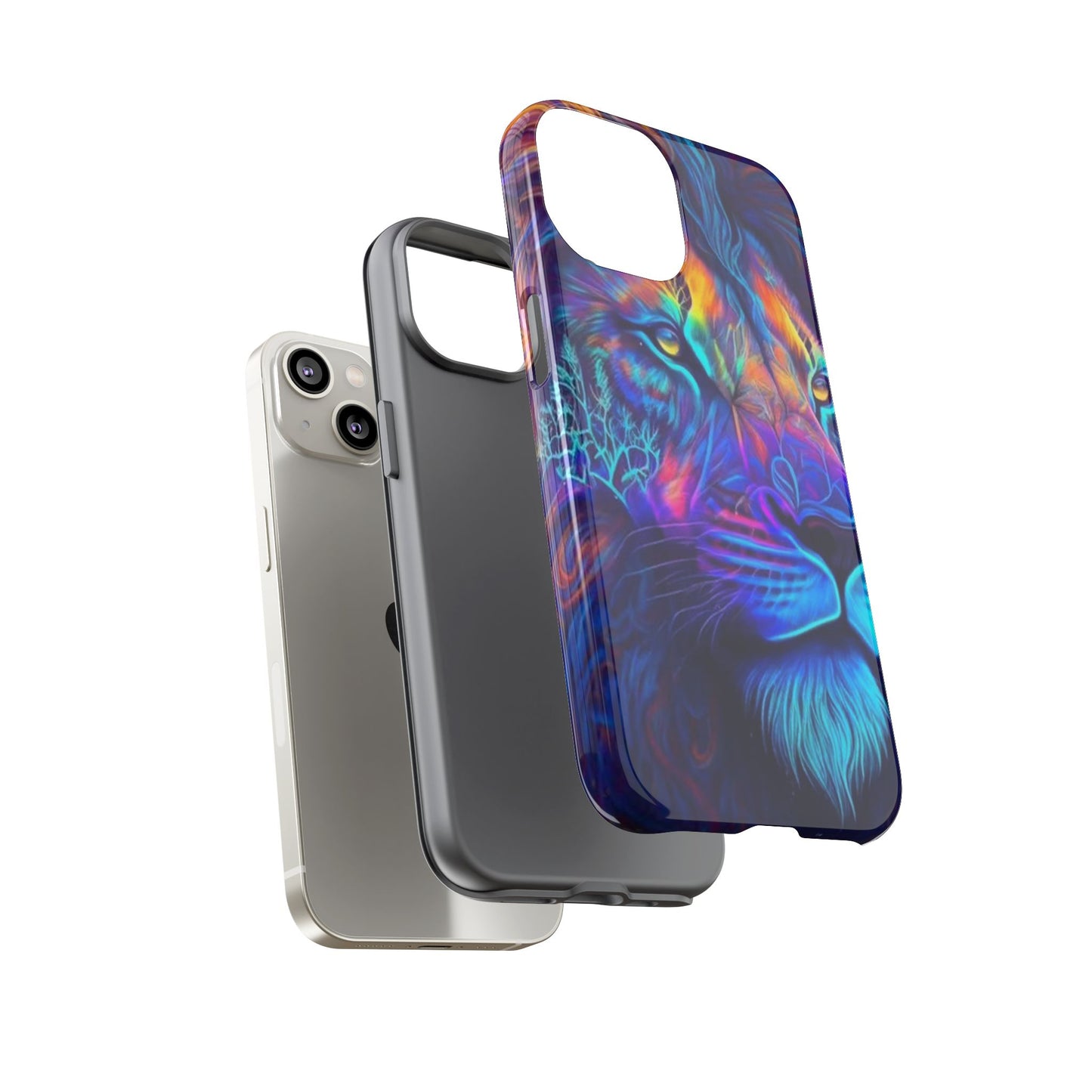 Lion Neon Color | Iphone 16 Pro Max | IPhone Tough Cases