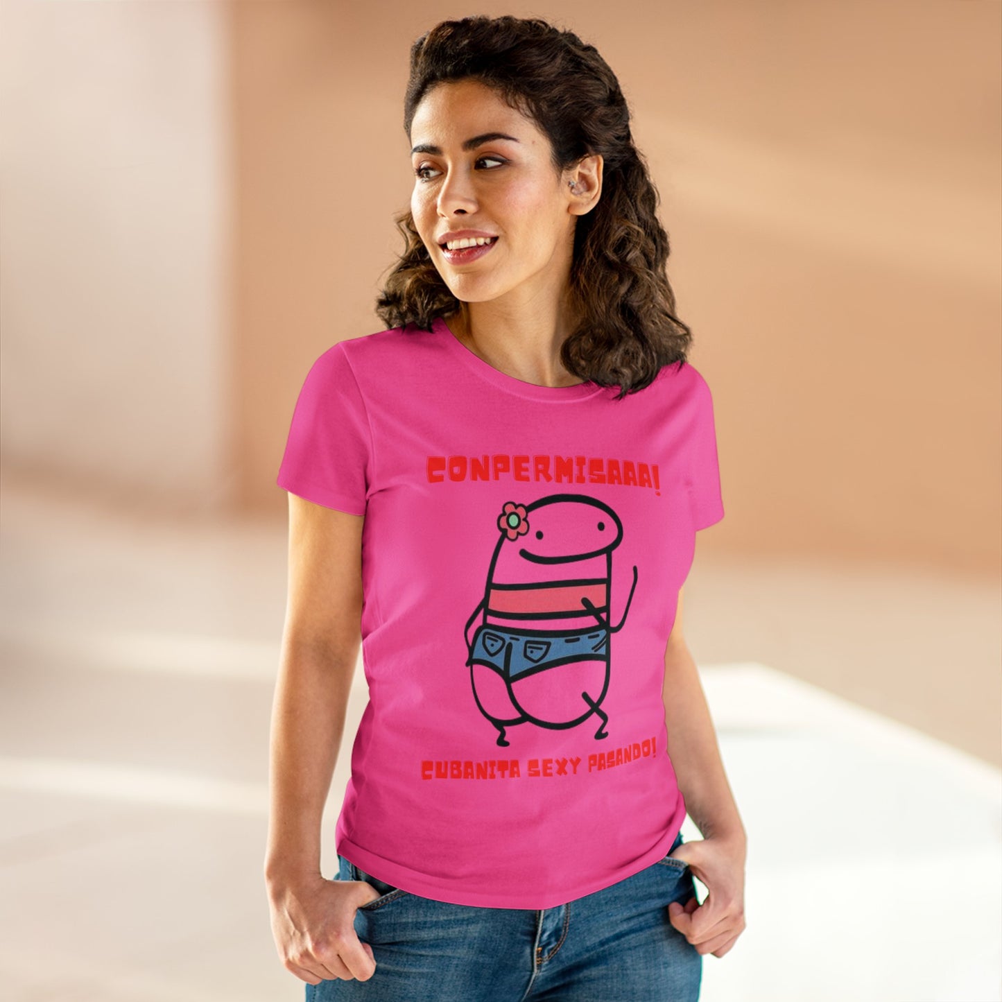 Cubanita Sexy Pasando T-Shirt | Flork | Women's Midweight Cotton Tee