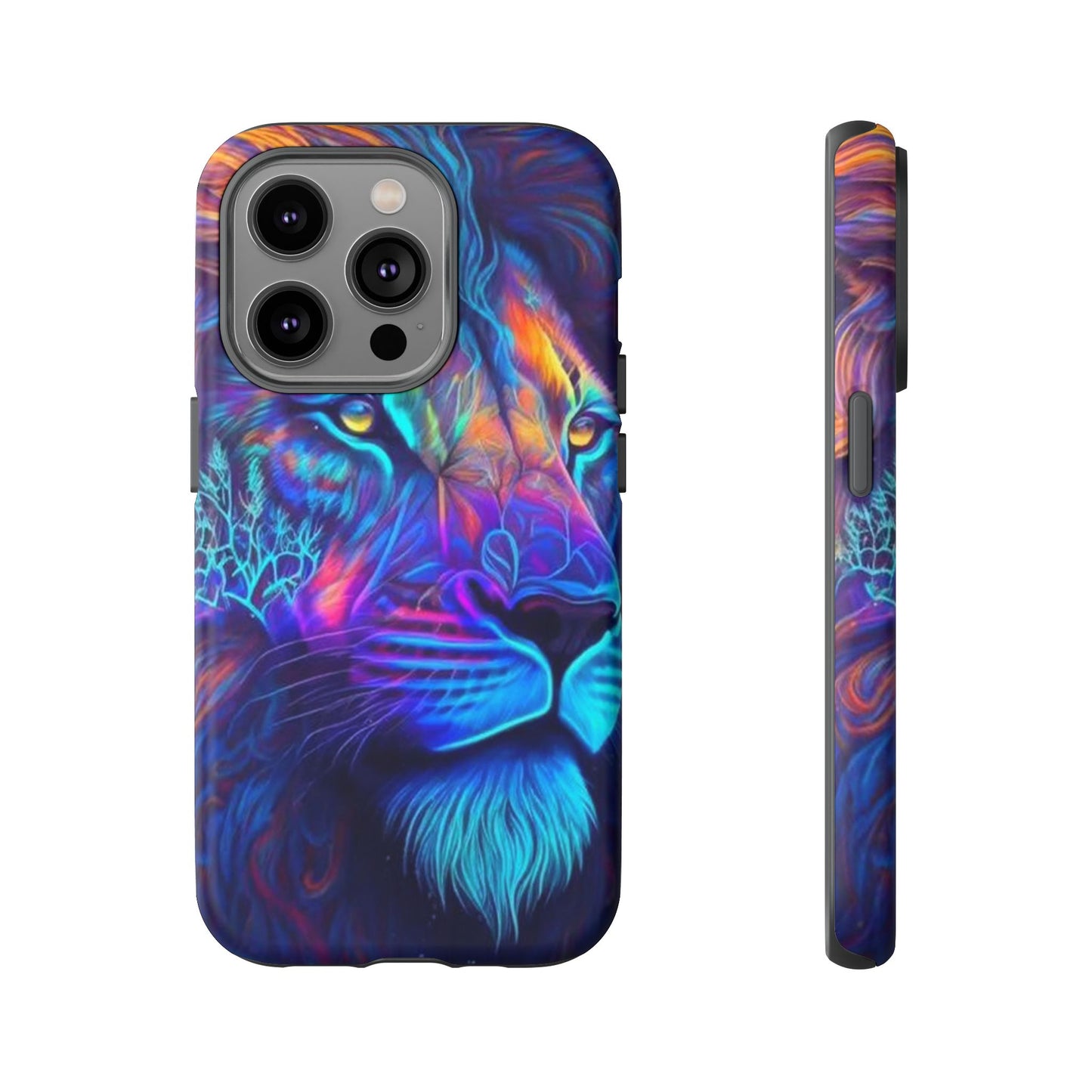 Lion Neon Color | Iphone 16 Pro Max | IPhone Tough Cases