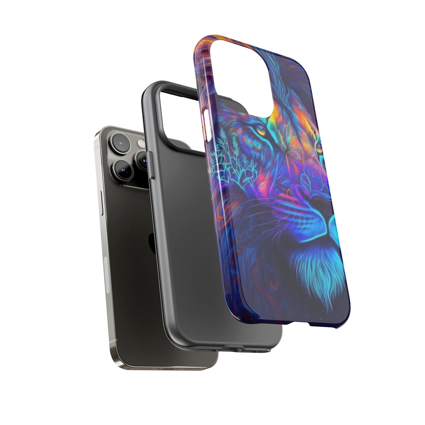 Lion Neon Color | Iphone 16 Pro Max | IPhone Tough Cases