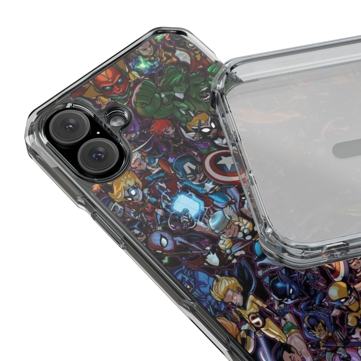 Marvel Heroes | Iphone 16 Pro Max | Magnetic Clear Impact Cases