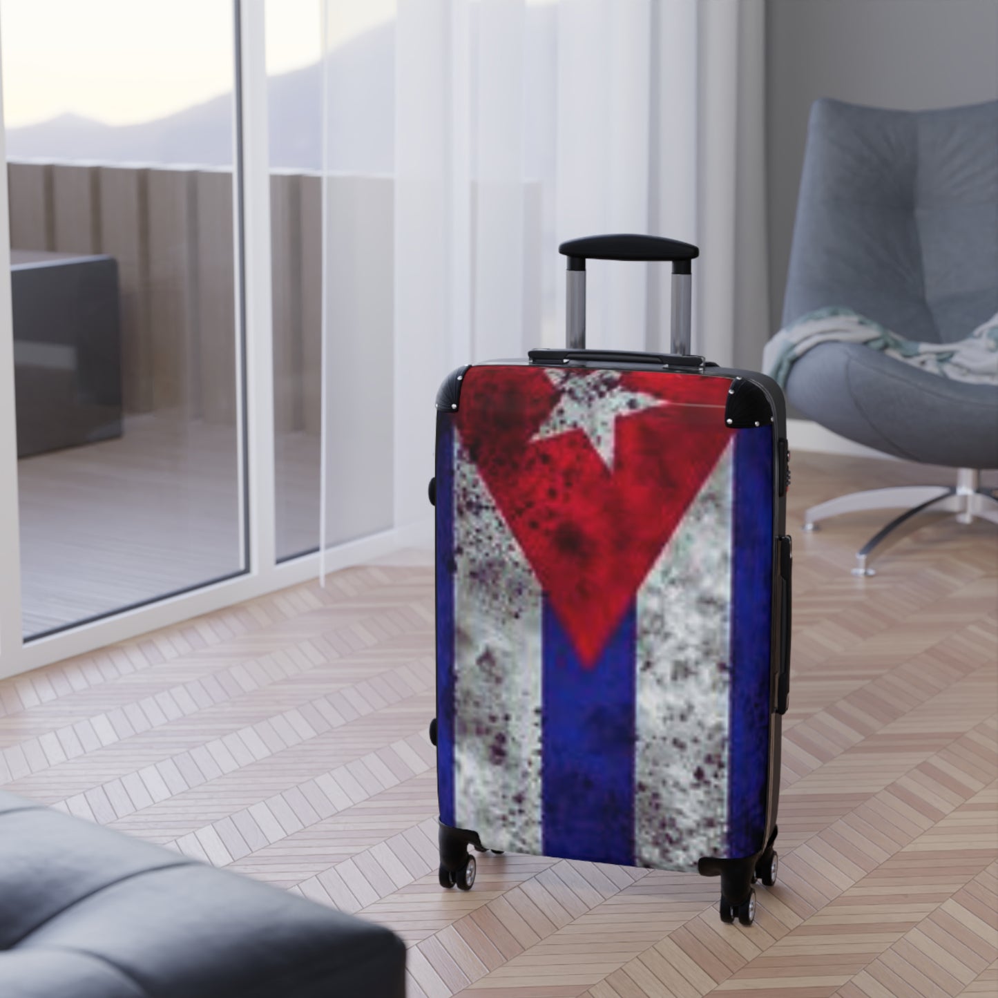 Cuban Flag Suitcase