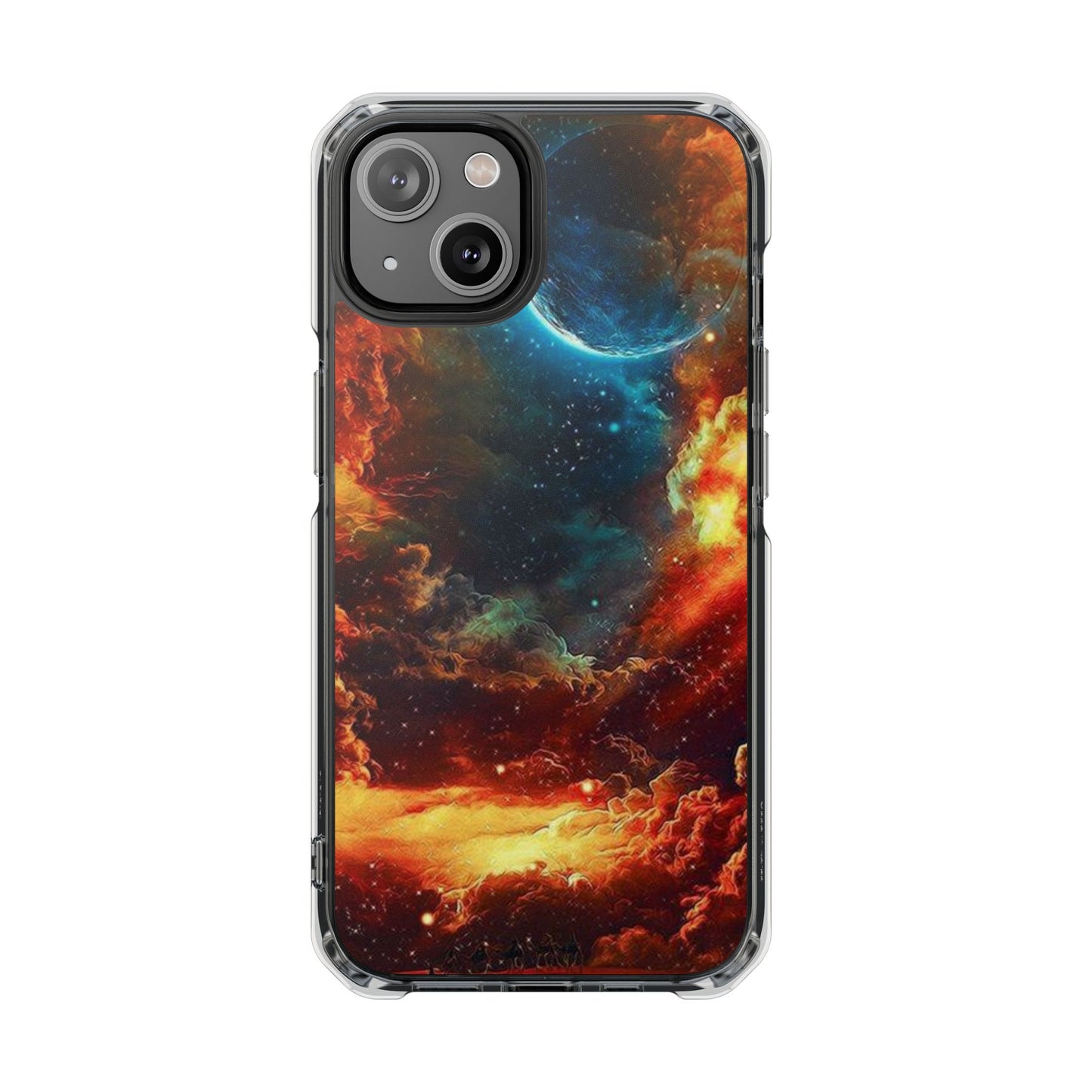 Space Clouds | Iphone 16 Pro Max | Magnetic Clear Impact Cases