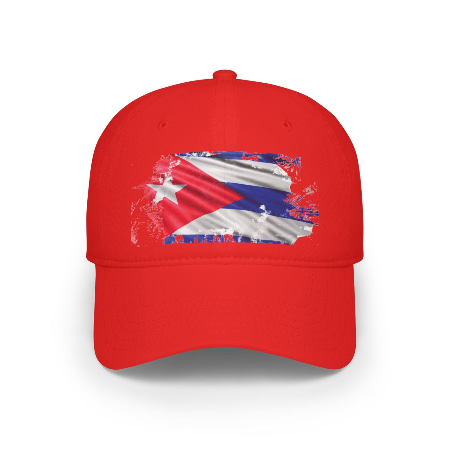 Gorra con Banedera | Bandera Cubana| Gorra de béisbol de perfil bajo