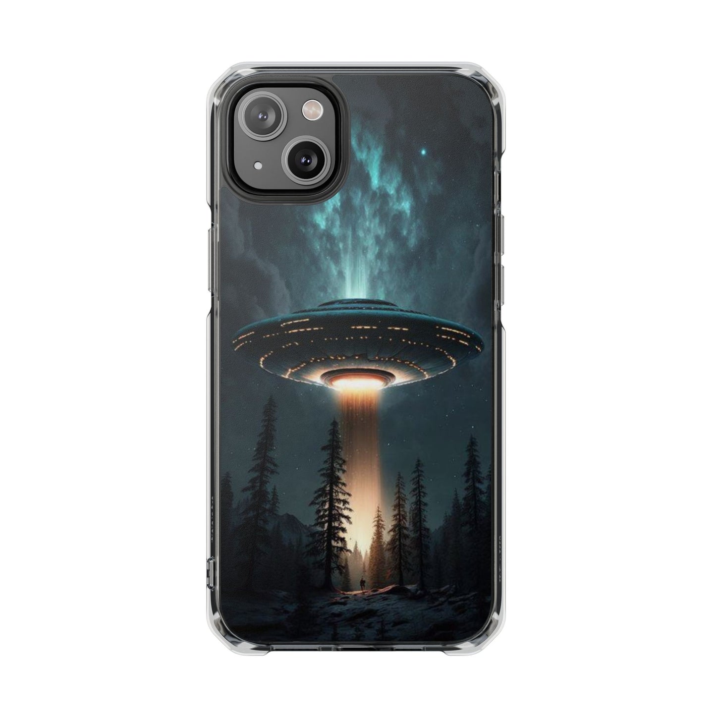 UFO flying | Iphone 16 Pro Max | Magnetic Clear Impact Cases