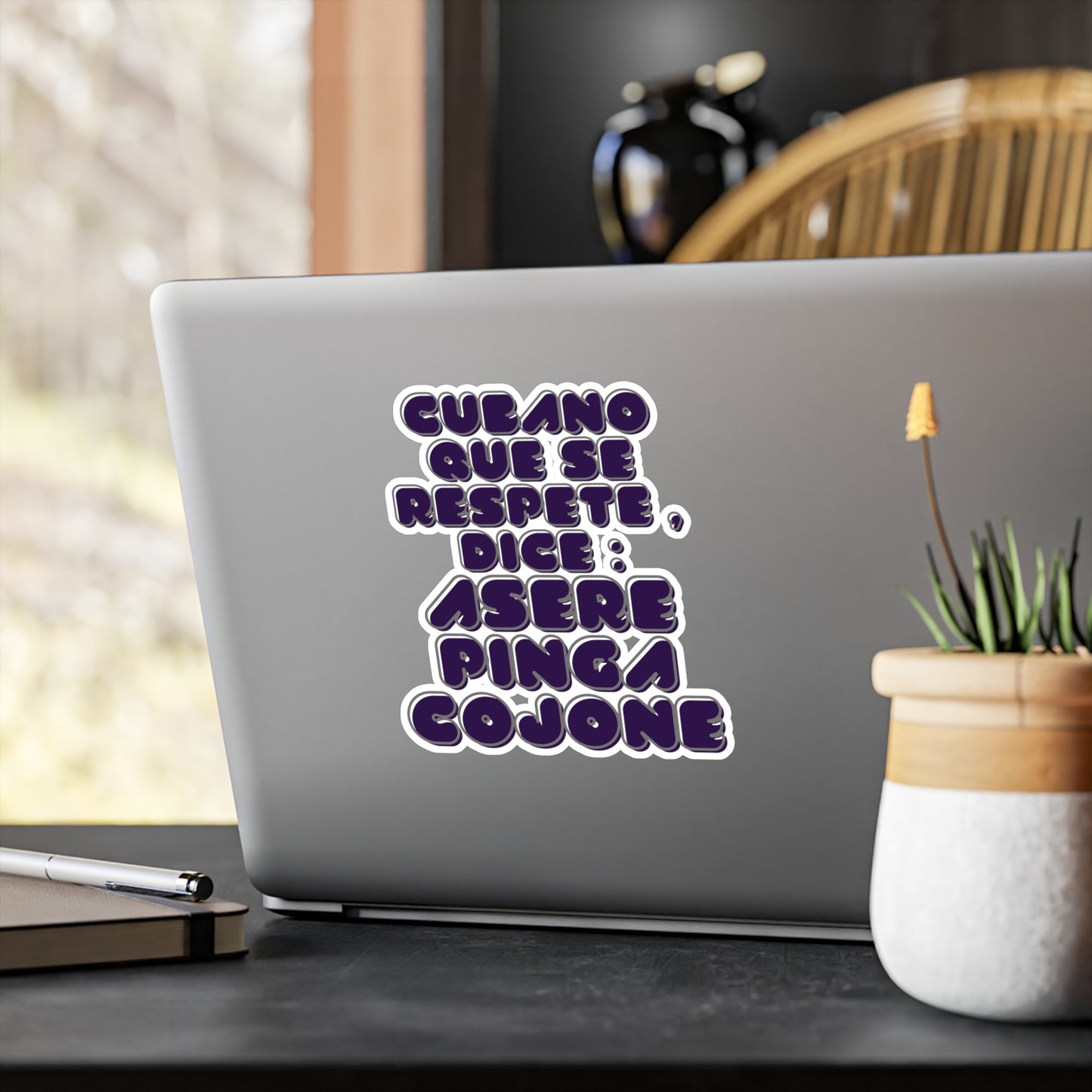 Cubano que se respete | Frase cubana  | Cuban Insults  | Kiss-Cut Vinyl Decals