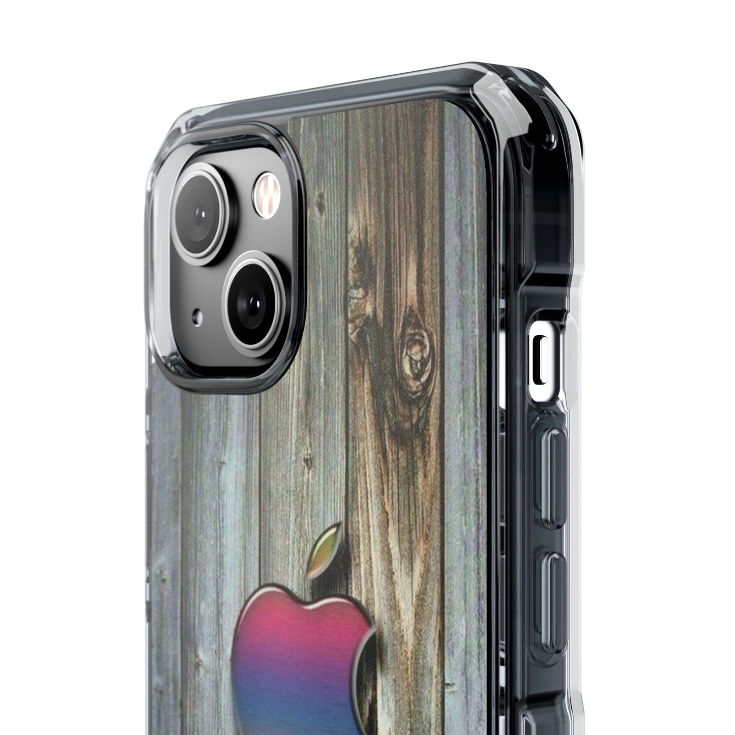 Wooden Apple | Iphone 16 Pro Max | Magnetic Clear Impact Cases