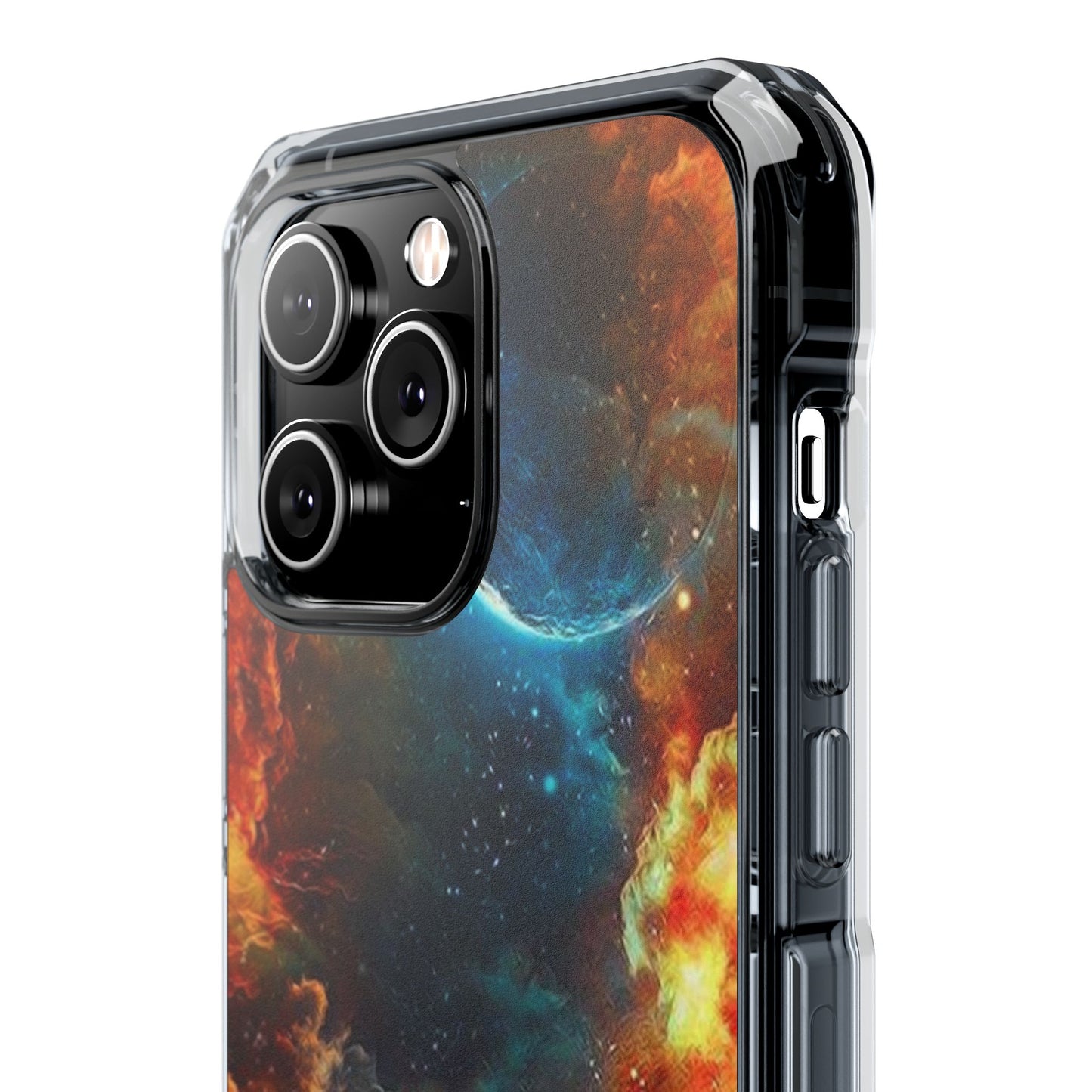 Space Clouds | Iphone 16 Pro Max | Magnetic Clear Impact Cases