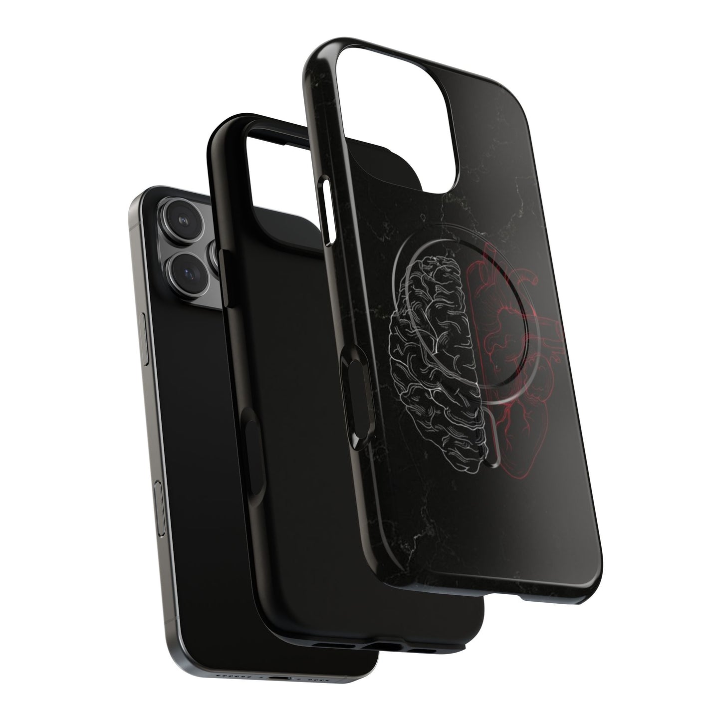 Heart And Brain | Iphone 16 Pro Max | Tough Magnetic MagSafe Case