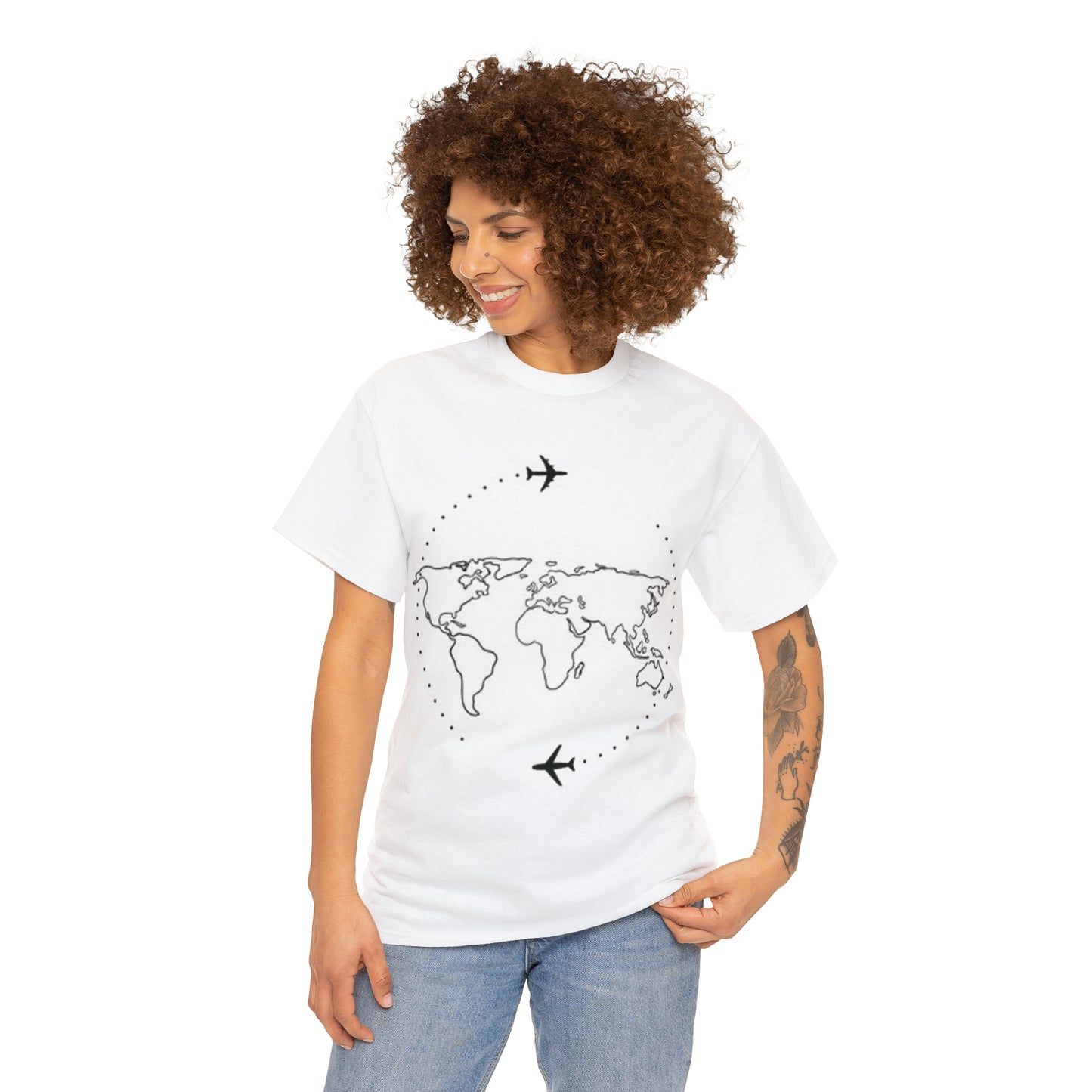 Traveling the World | Tourist Shirt  | Shirt Travel | Unisex Heavy Cotton Tee