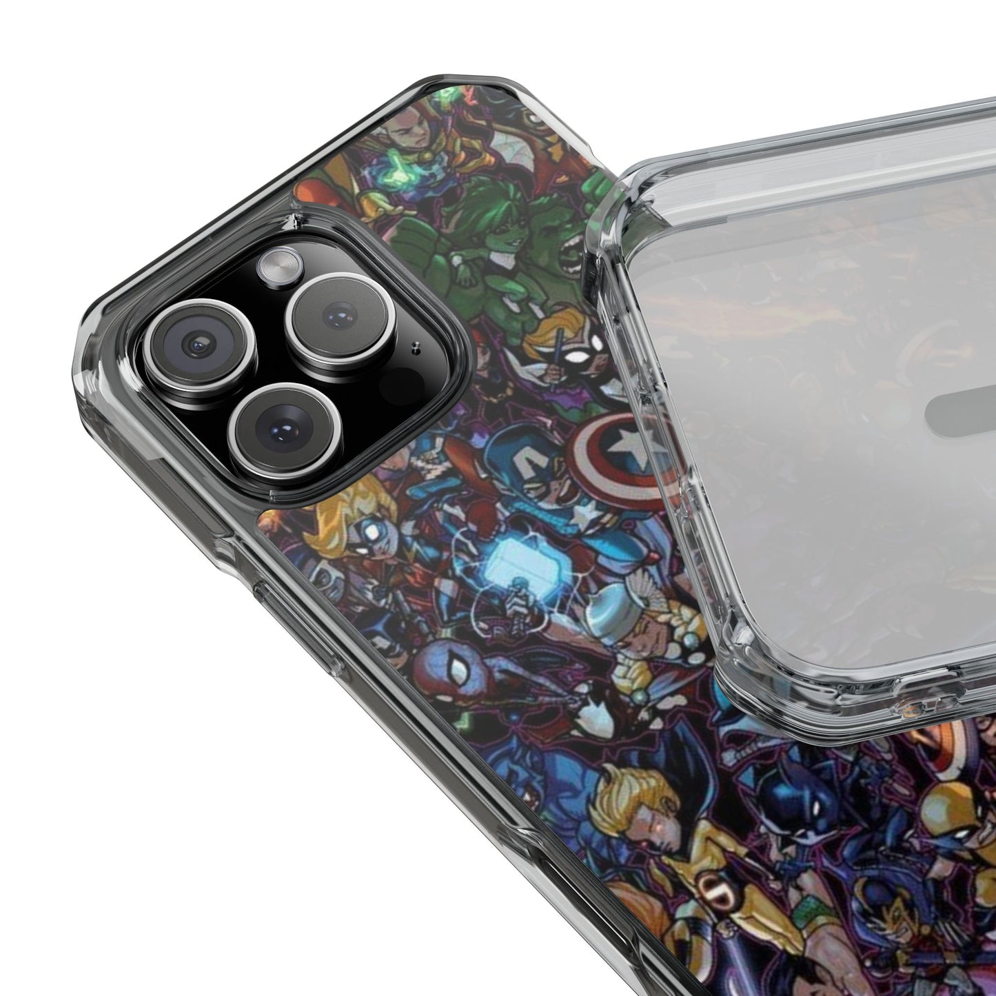 Marvel Heroes | Iphone 16 Pro Max | Magnetic Clear Impact Cases