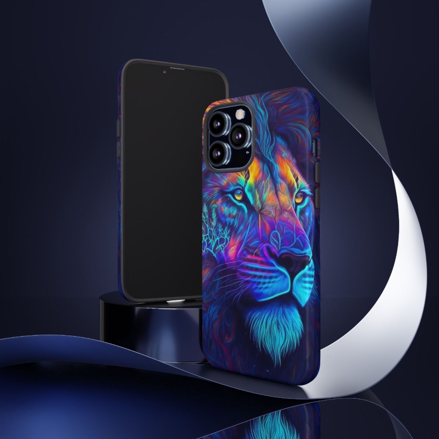 Lion Neon Color | Iphone 16 Pro Max | IPhone Tough Cases