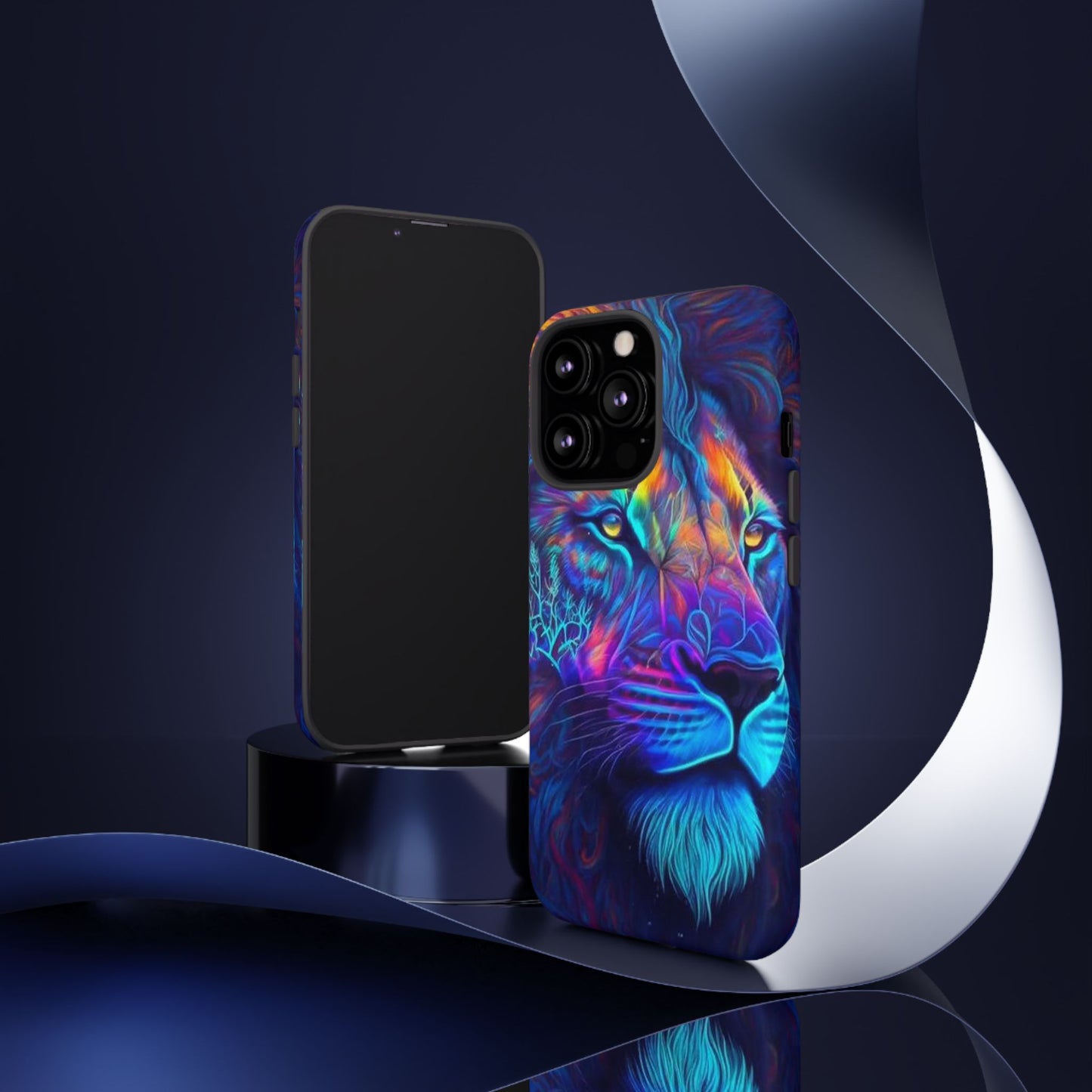 Lion Neon Color | Iphone 16 Pro Max | IPhone Tough Cases