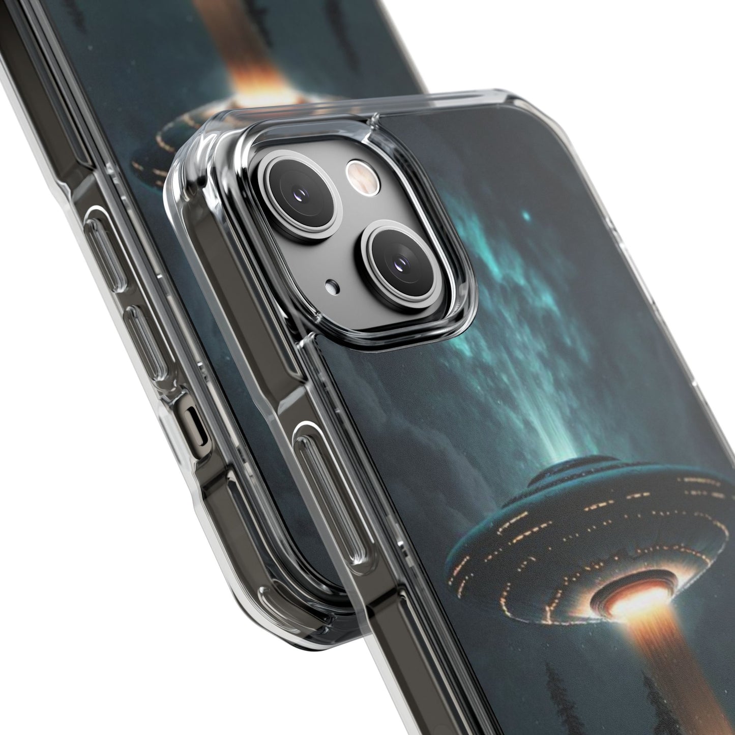 UFO flying | Iphone 16 Pro Max | Magnetic Clear Impact Cases