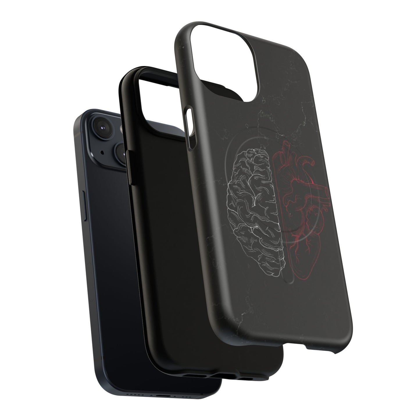 Heart And Brain | Iphone 16 Pro Max | Tough Magnetic MagSafe Case