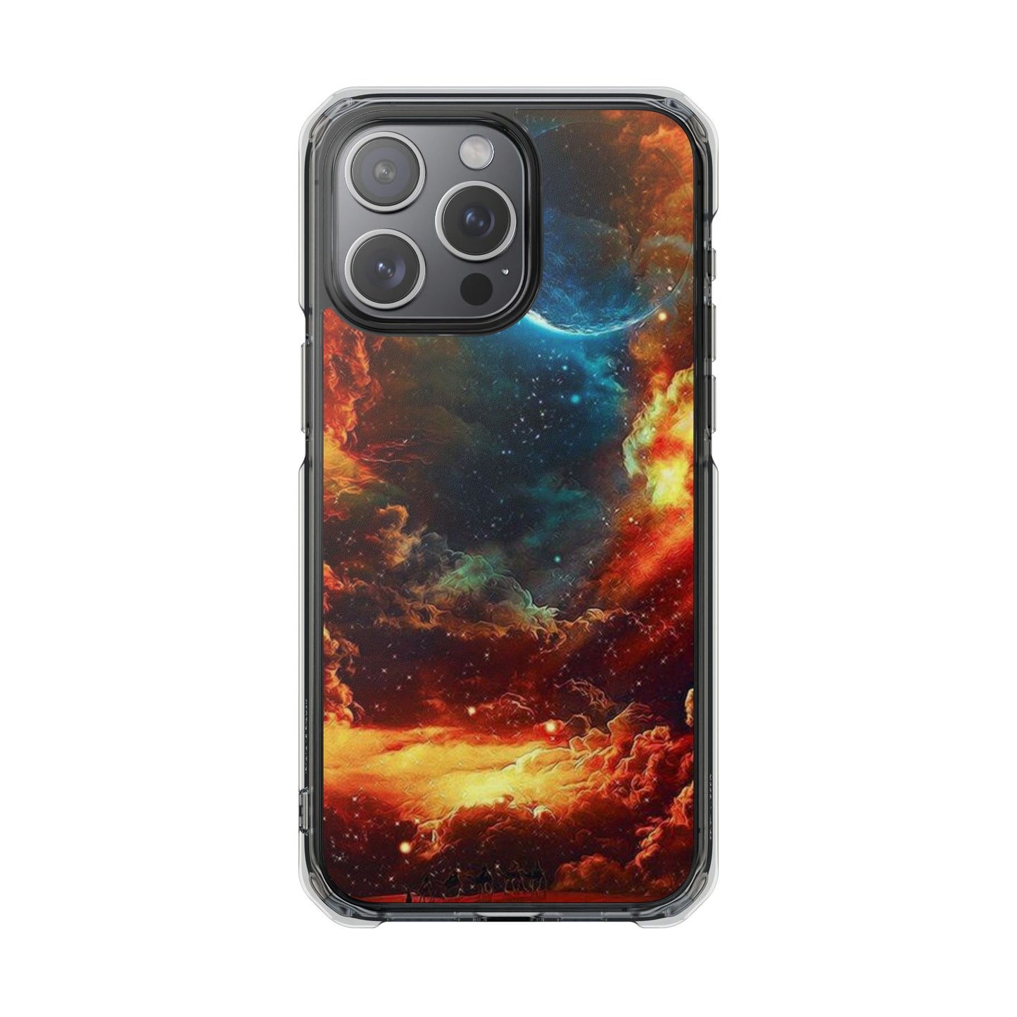 Space Clouds | Iphone 16 Pro Max | Magnetic Clear Impact Cases