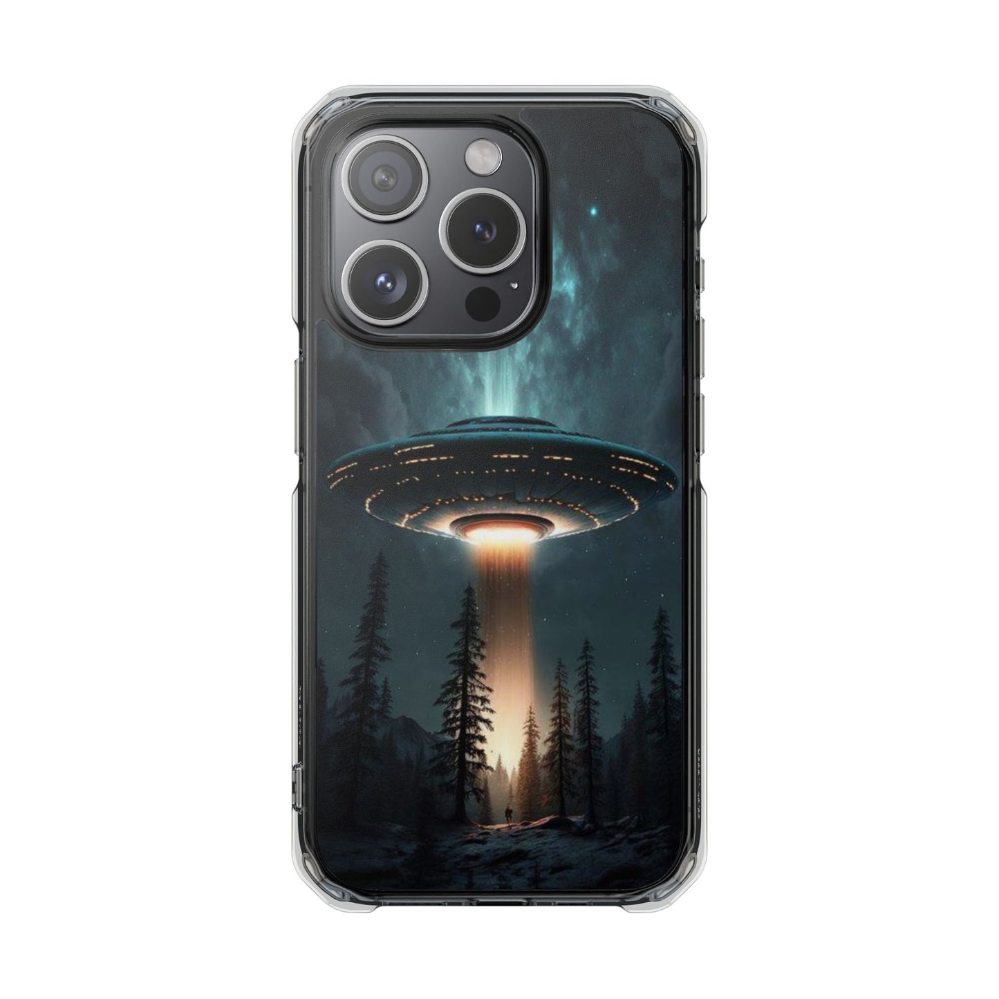 UFO flying | Iphone 16 Pro Max | Magnetic Clear Impact Cases