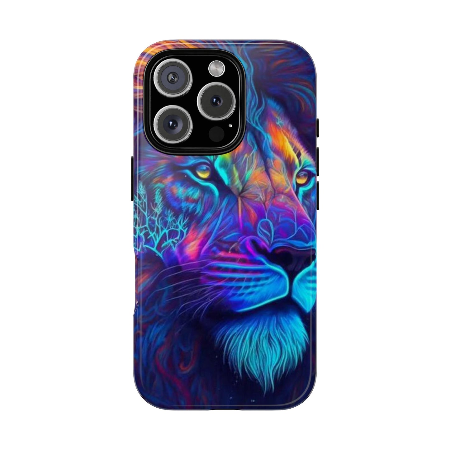 Lion Neon Color | Iphone 16 Pro Max | IPhone Tough Cases