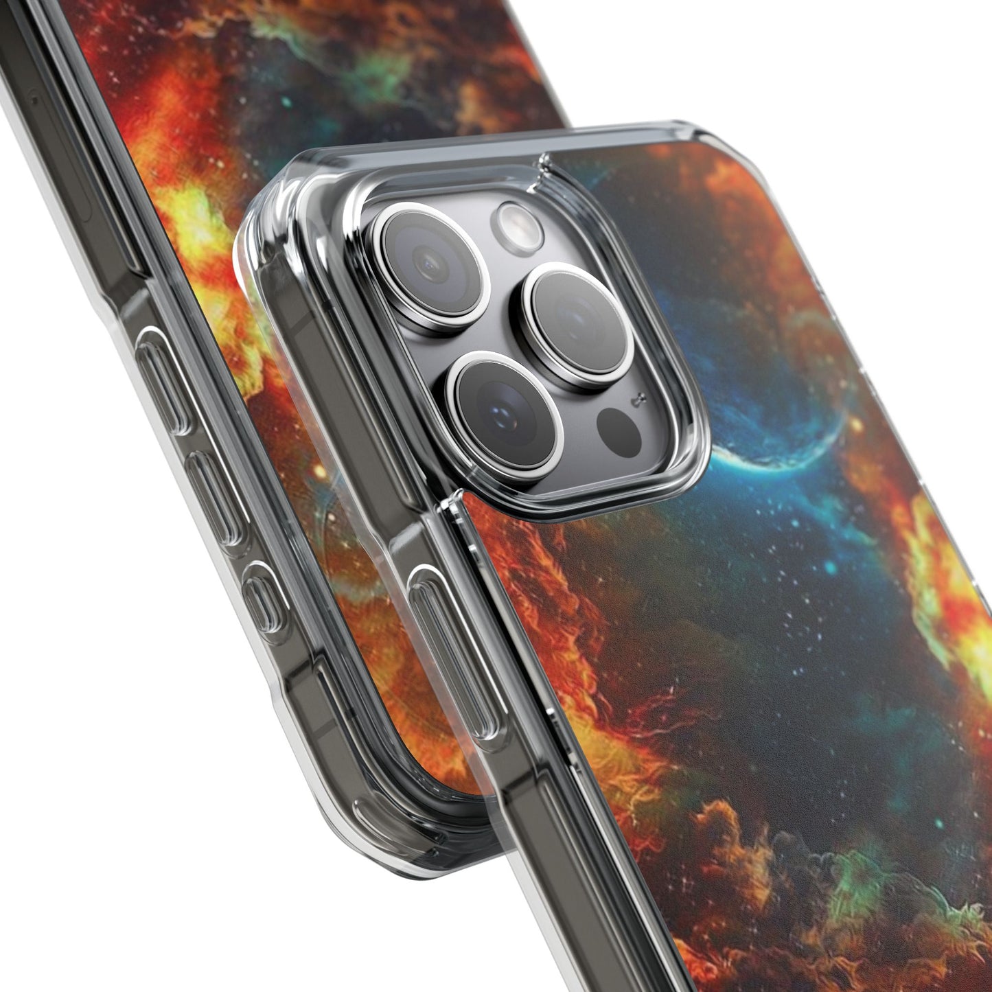 Space Clouds | Iphone 16 Pro Max | Magnetic Clear Impact Cases