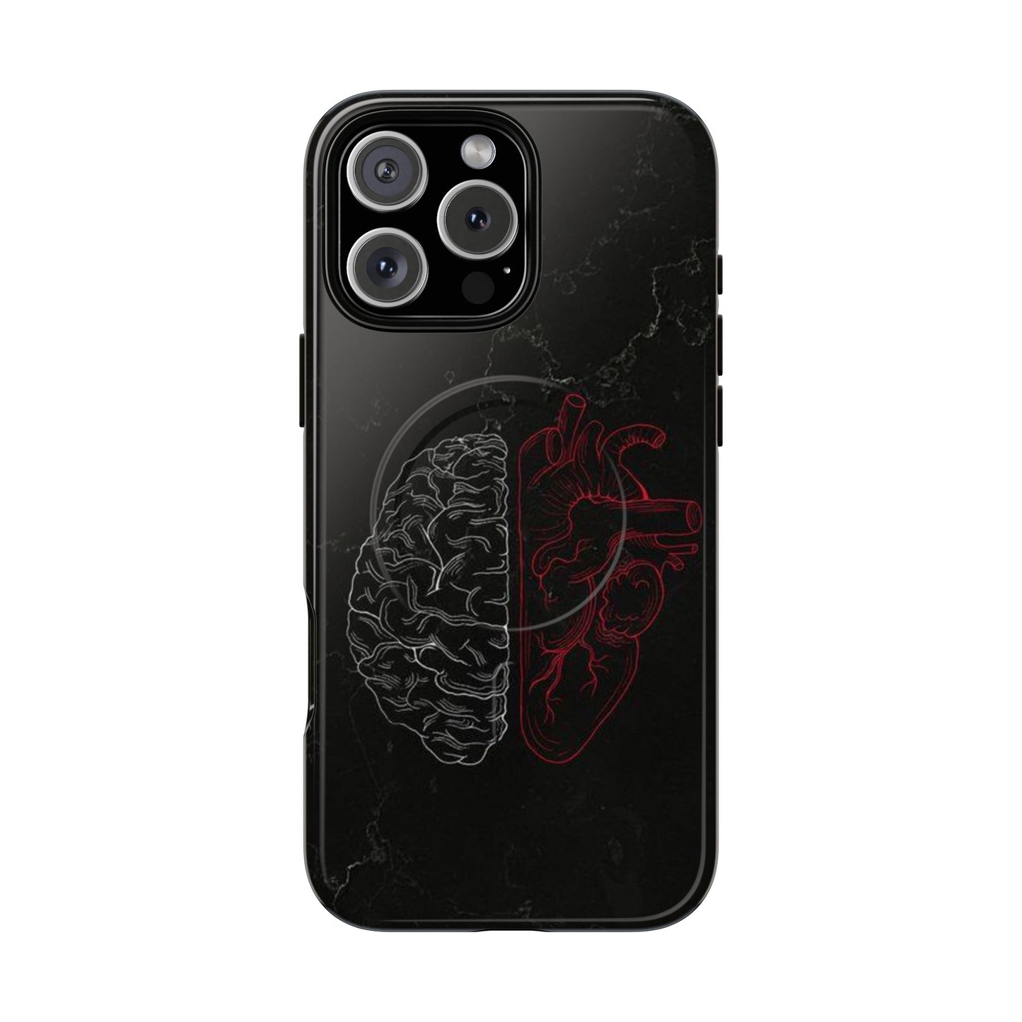 Heart And Brain | Iphone 16 Pro Max | Tough Magnetic MagSafe Case