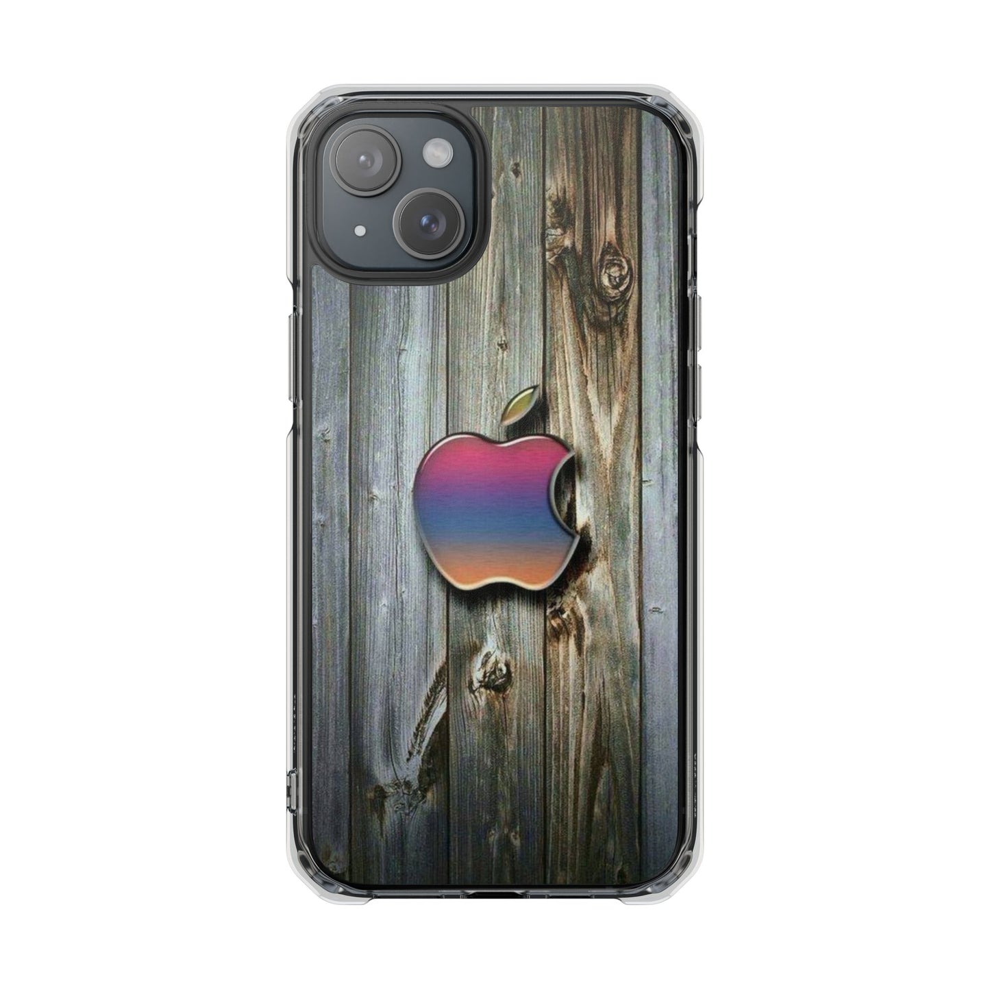 Wooden Apple | Iphone 16 Pro Max | Magnetic Clear Impact Cases