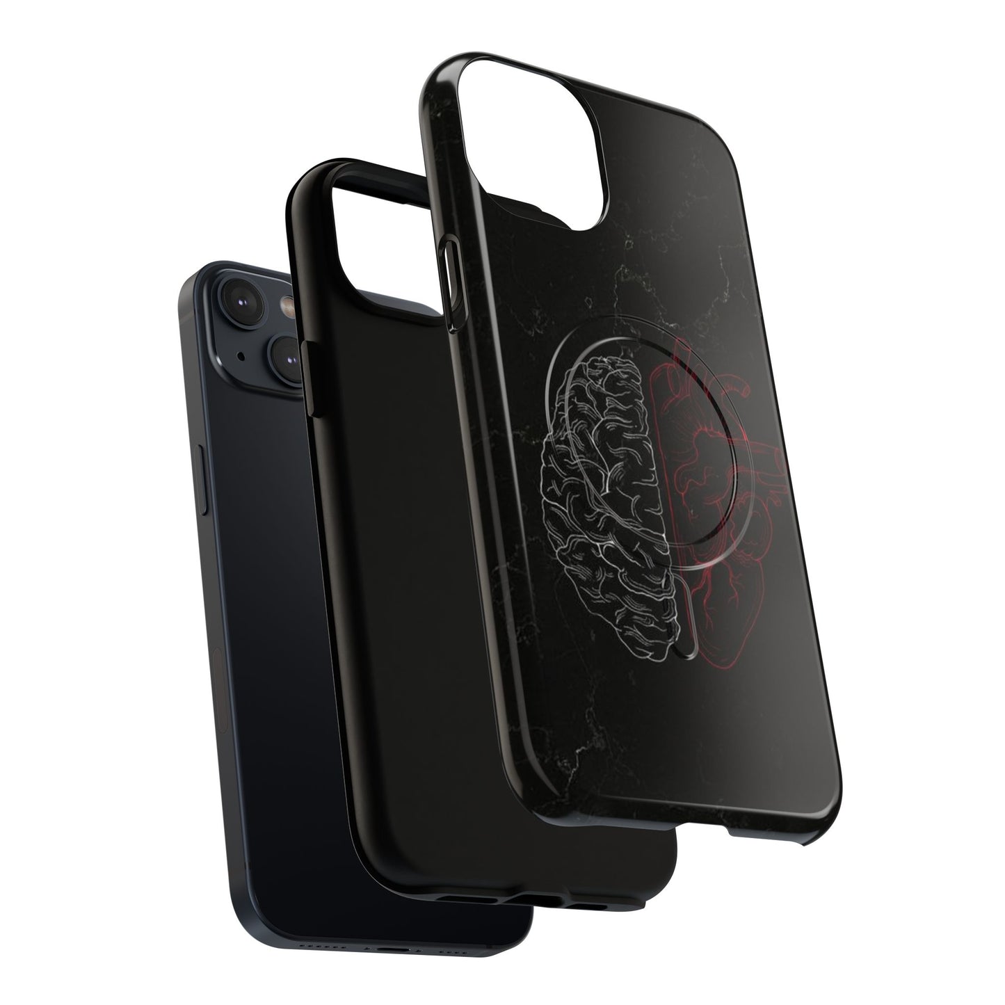 Heart And Brain | Iphone 16 Pro Max | Tough Magnetic MagSafe Case