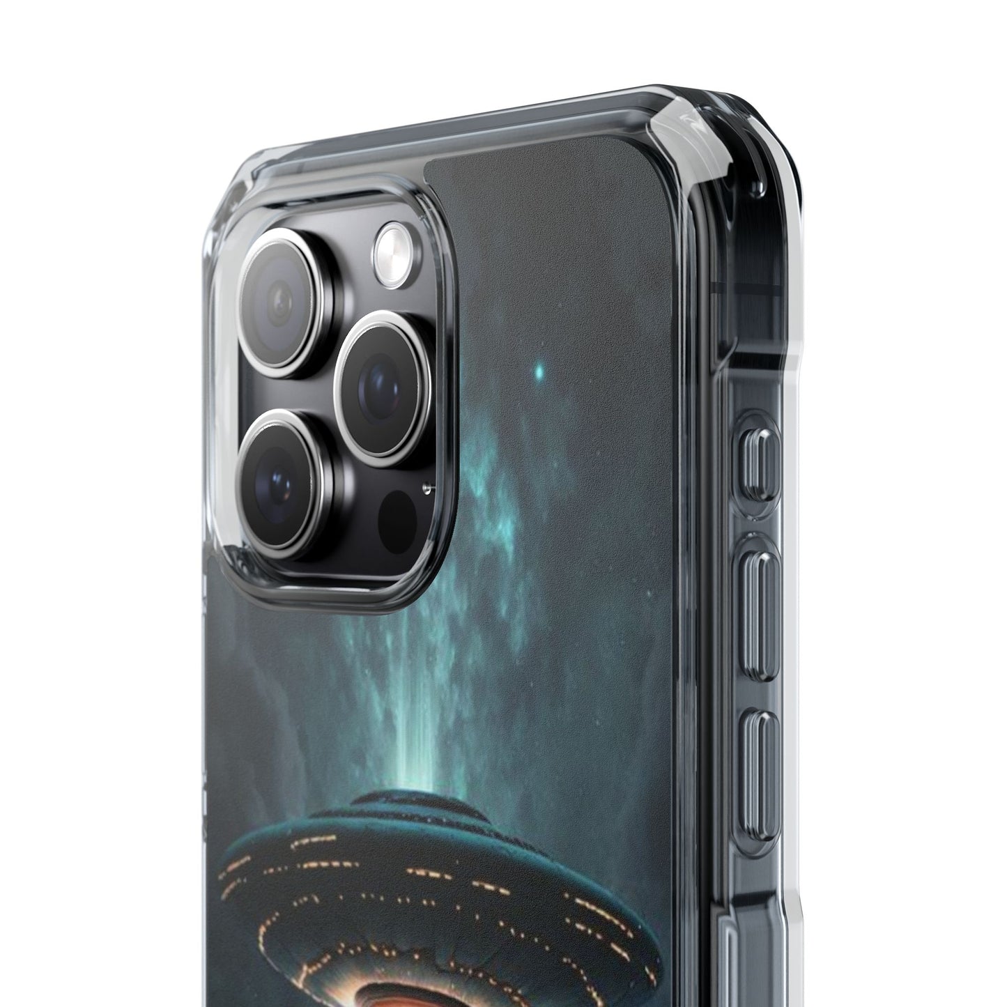 UFO flying | Iphone 16 Pro Max | Magnetic Clear Impact Cases