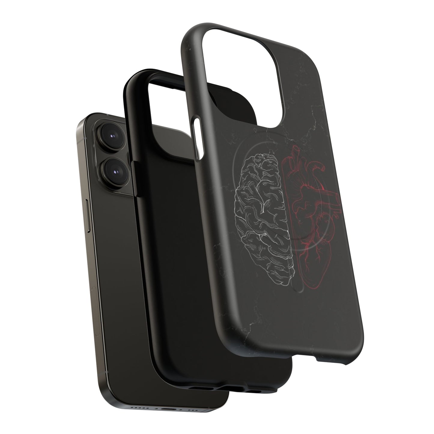 Heart And Brain | Iphone 16 Pro Max | Tough Magnetic MagSafe Case