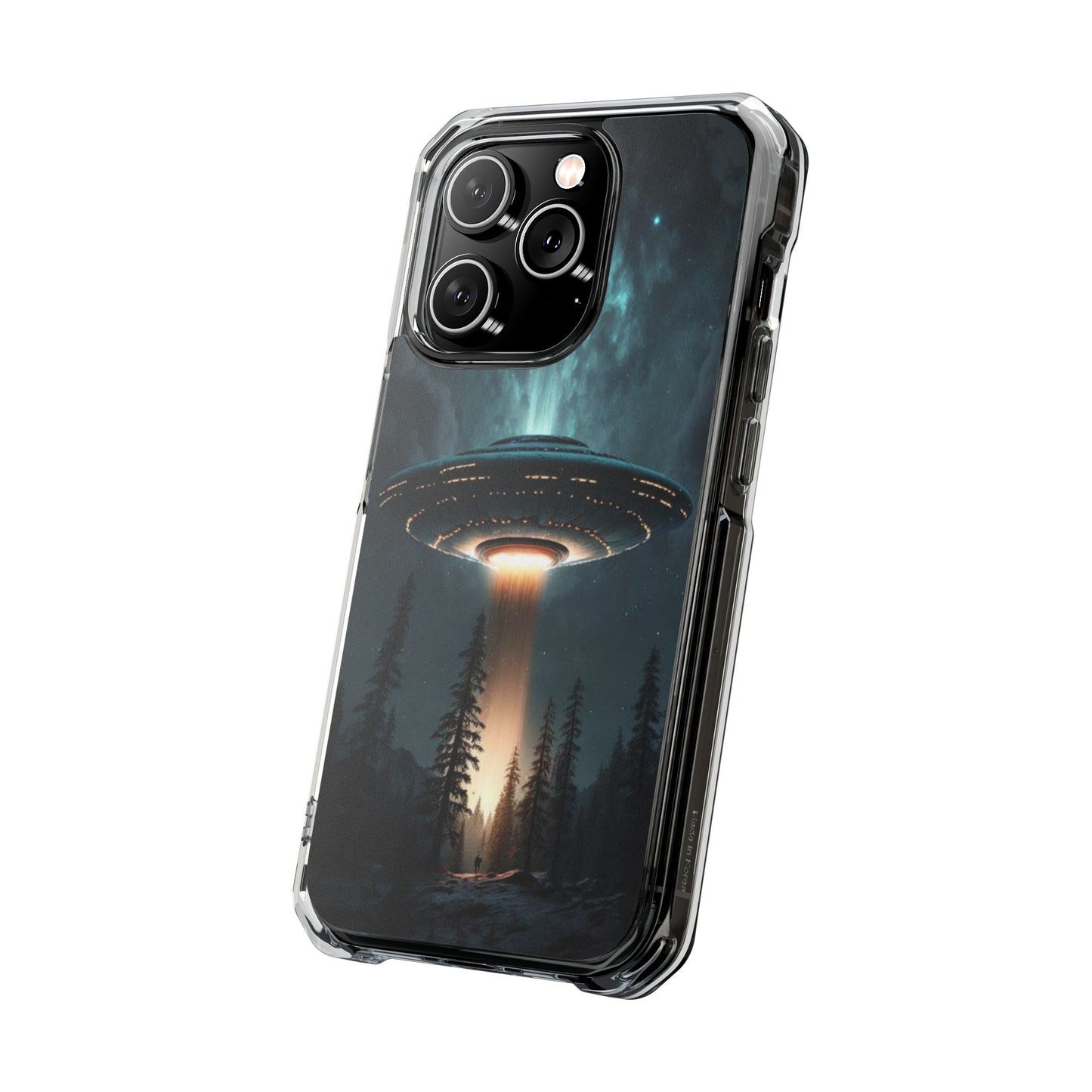 UFO flying | Iphone 16 Pro Max | Magnetic Clear Impact Cases