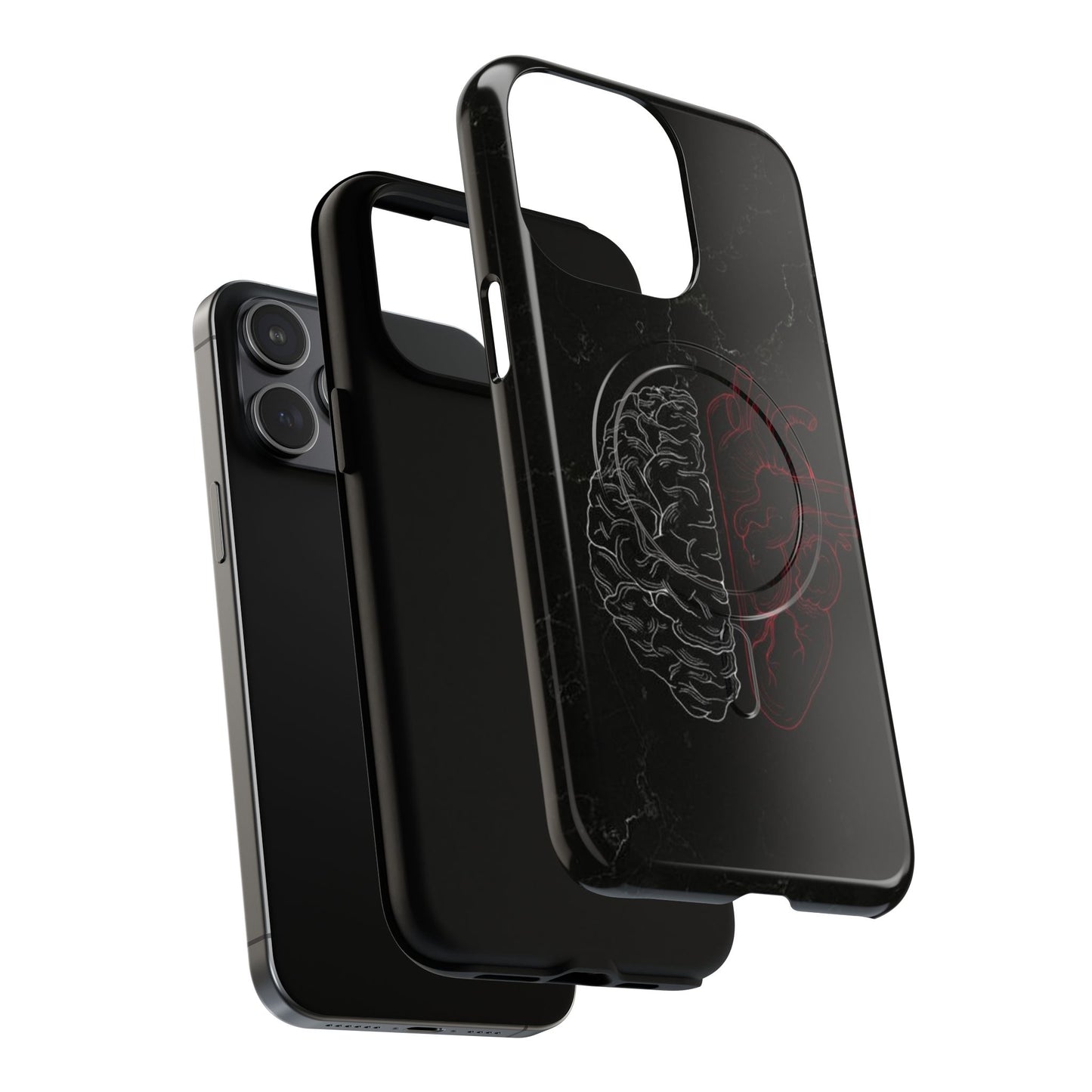 Heart And Brain | Iphone 16 Pro Max | Tough Magnetic MagSafe Case