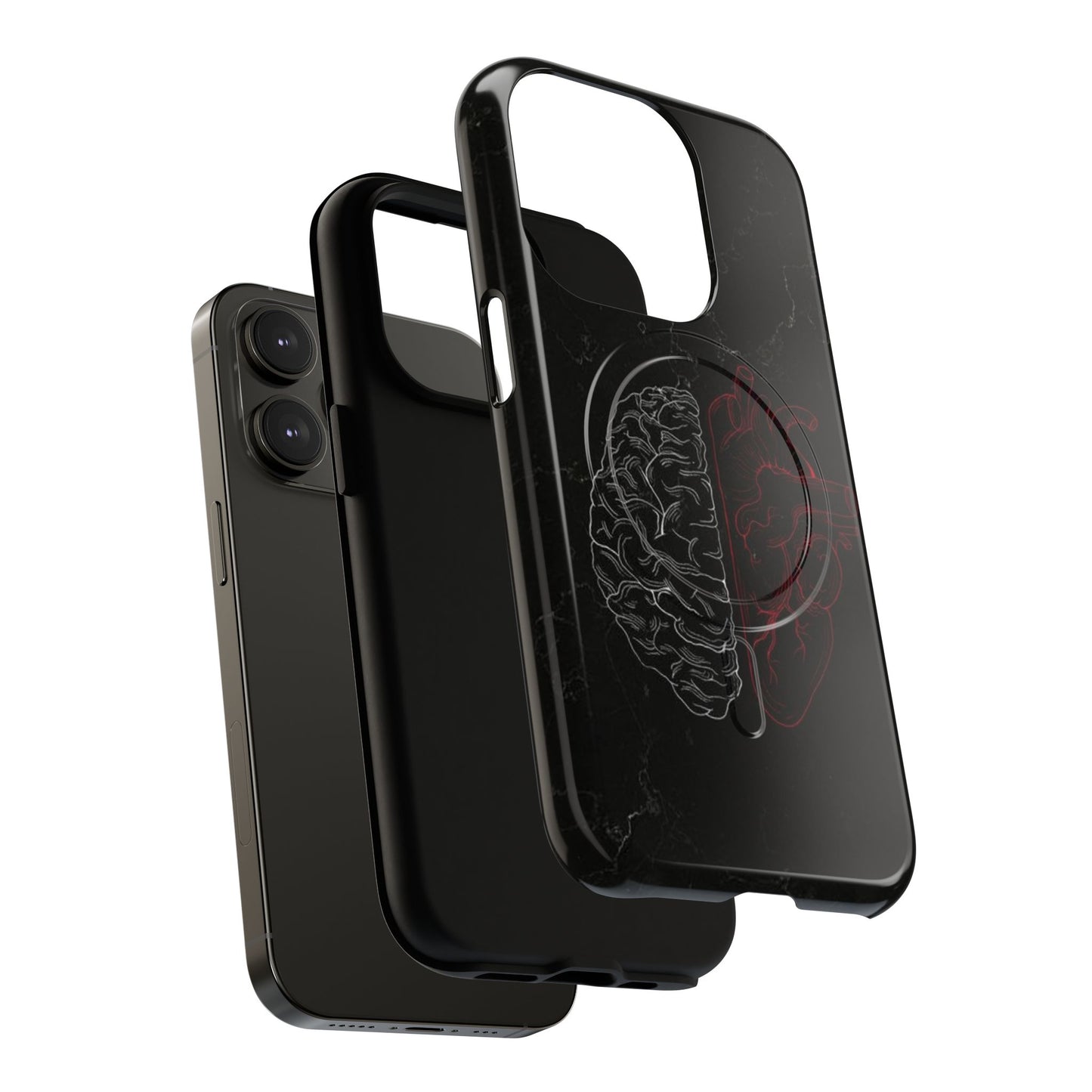 Heart And Brain | Iphone 16 Pro Max | Tough Magnetic MagSafe Case