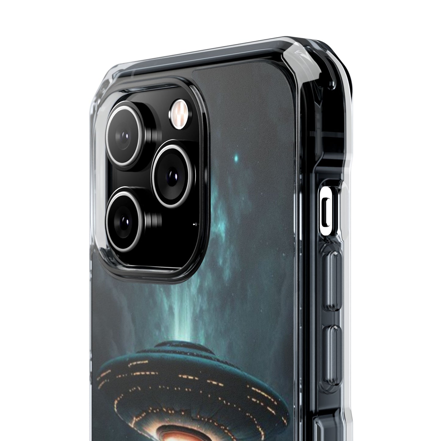 UFO flying | Iphone 16 Pro Max | Magnetic Clear Impact Cases