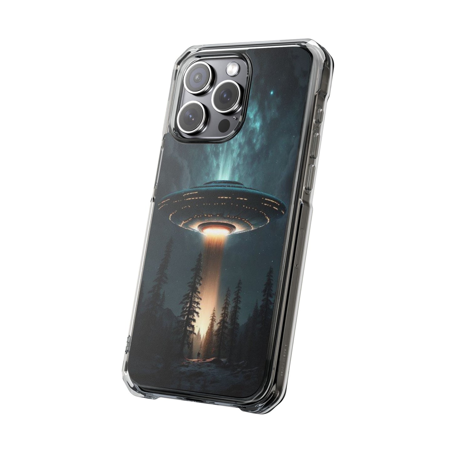 UFO flying | Iphone 16 Pro Max | Magnetic Clear Impact Cases